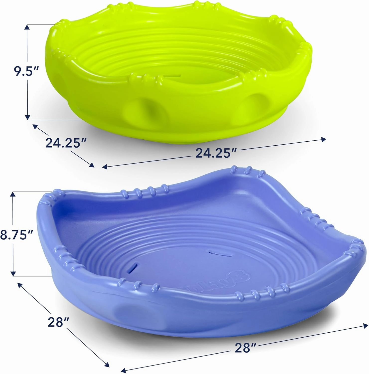 Simplay3 Two Sided Rock Around Wobble Disk and Climbing Dome for Toddlers and Kids - Rocking and Climbing - Indoor/Outdoor (Multicolor, 2 Pack)