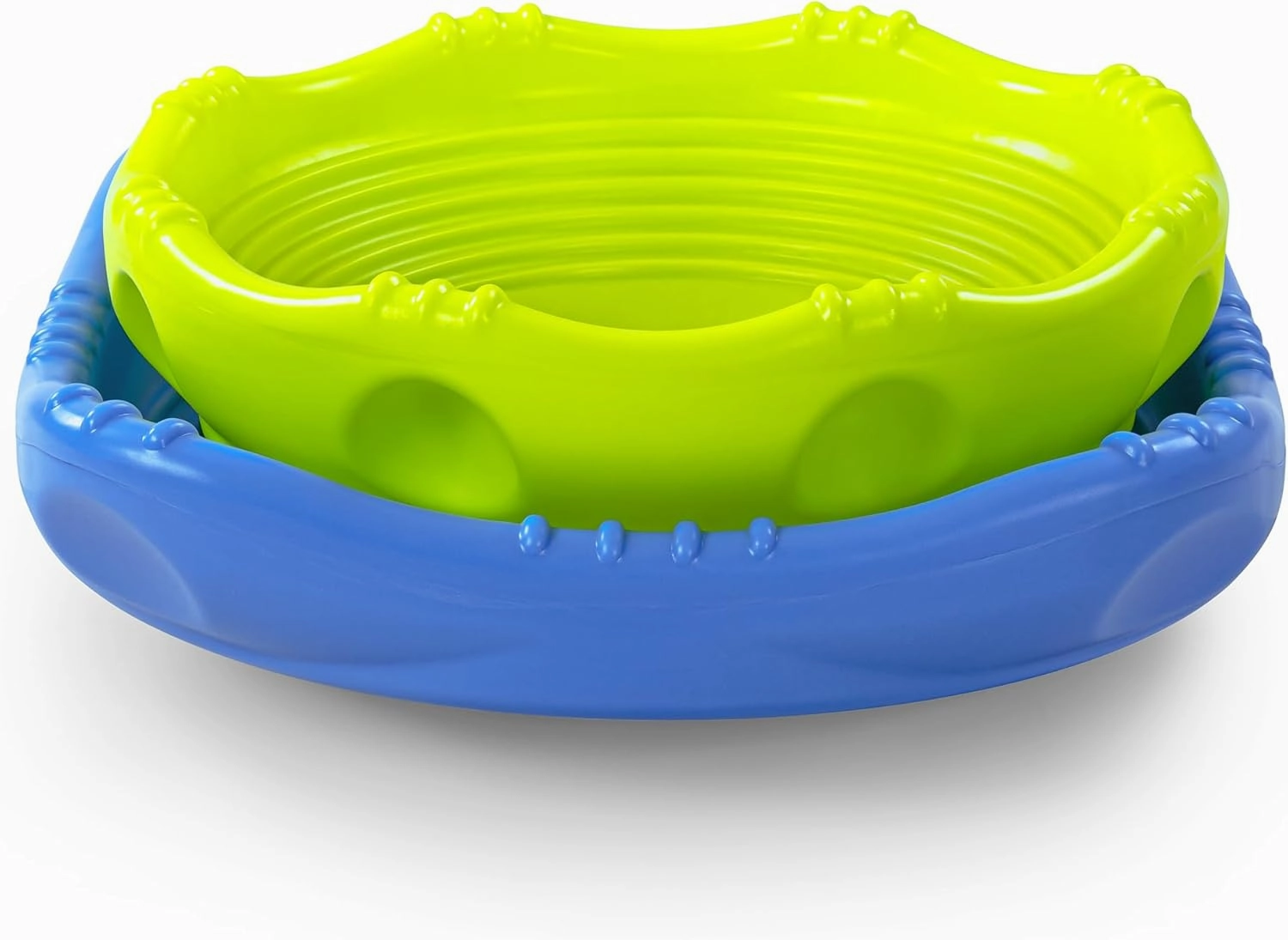 Simplay3 Two Sided Rock Around Wobble Disk and Climbing Dome for Toddlers and Kids - Rocking and Climbing - Indoor/Outdoor (Multicolor, 2 Pack)