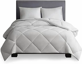 Sleep Philosophy HeiQ Temperature Regulating Comforter Diamond Quilted Design, Oversized Duvet Insert, All Season thermoregulation Bedding, King/Cal King(106"x94") White
