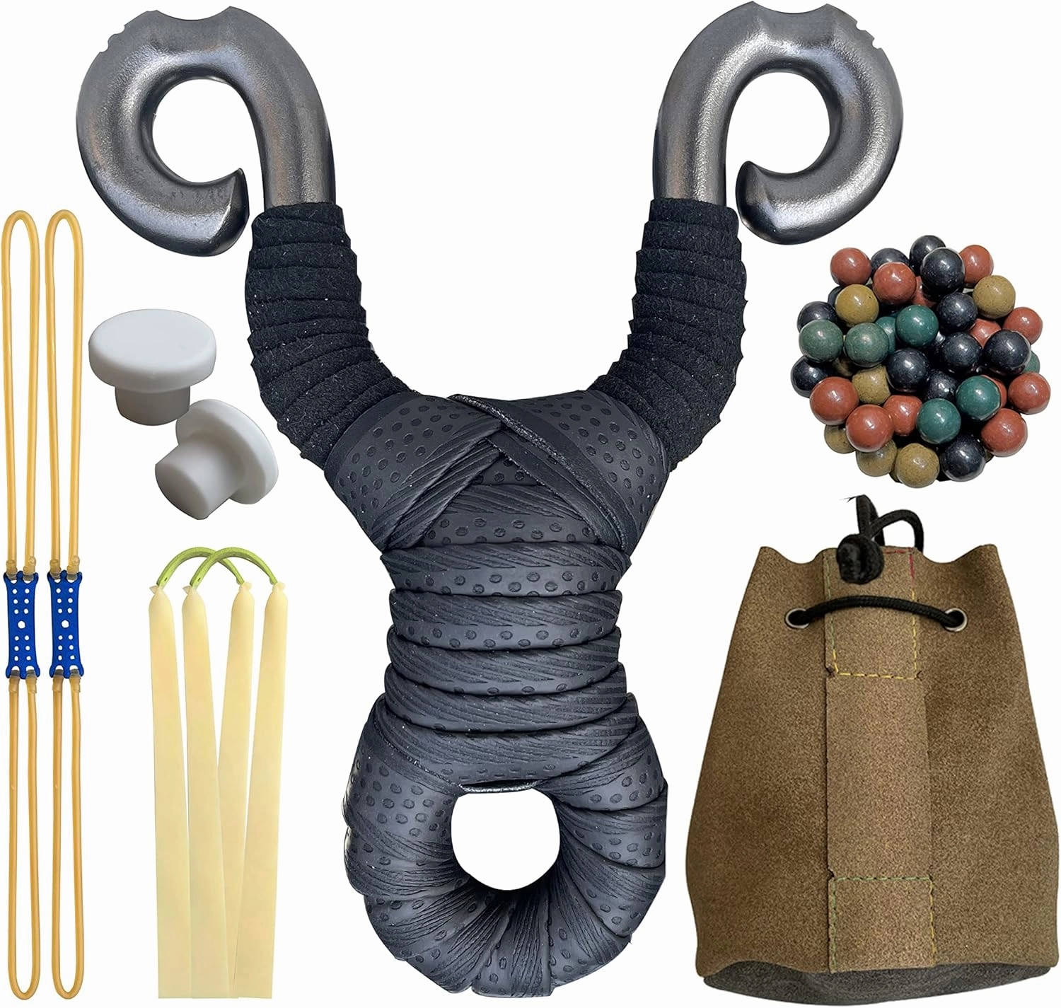 Slingshots for Adults Hunting,Stainless Steel Sling Shot for Shooting,Professional Tactical Metal Slingshot, Sling Shot Used for Driving Away Pigeons, Squirrels,Instead of Wrist Rocket.