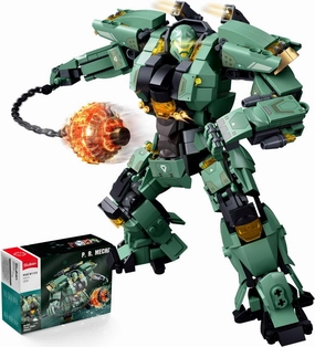 Sluban Annihilation Ranger Transforming Mech Robot Building Toys for Adults, Destroy Warrior City Mecha Action Figure with Weapons, Cool Robots Toys Gift for Boys, 542 PCS