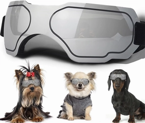 Small Dog Sunglasses with Adjustable Strap UV Protection - Winproof & Snowproof, Suitable for Small Dogs & Puppies