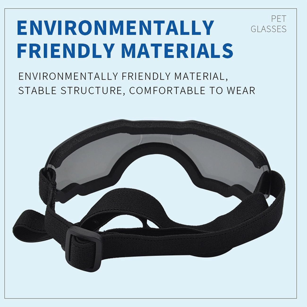 Small Dog Sunglasses with Adjustable Strap UV Protection - Winproof & Snowproof, Suitable for Small Dogs & Puppies