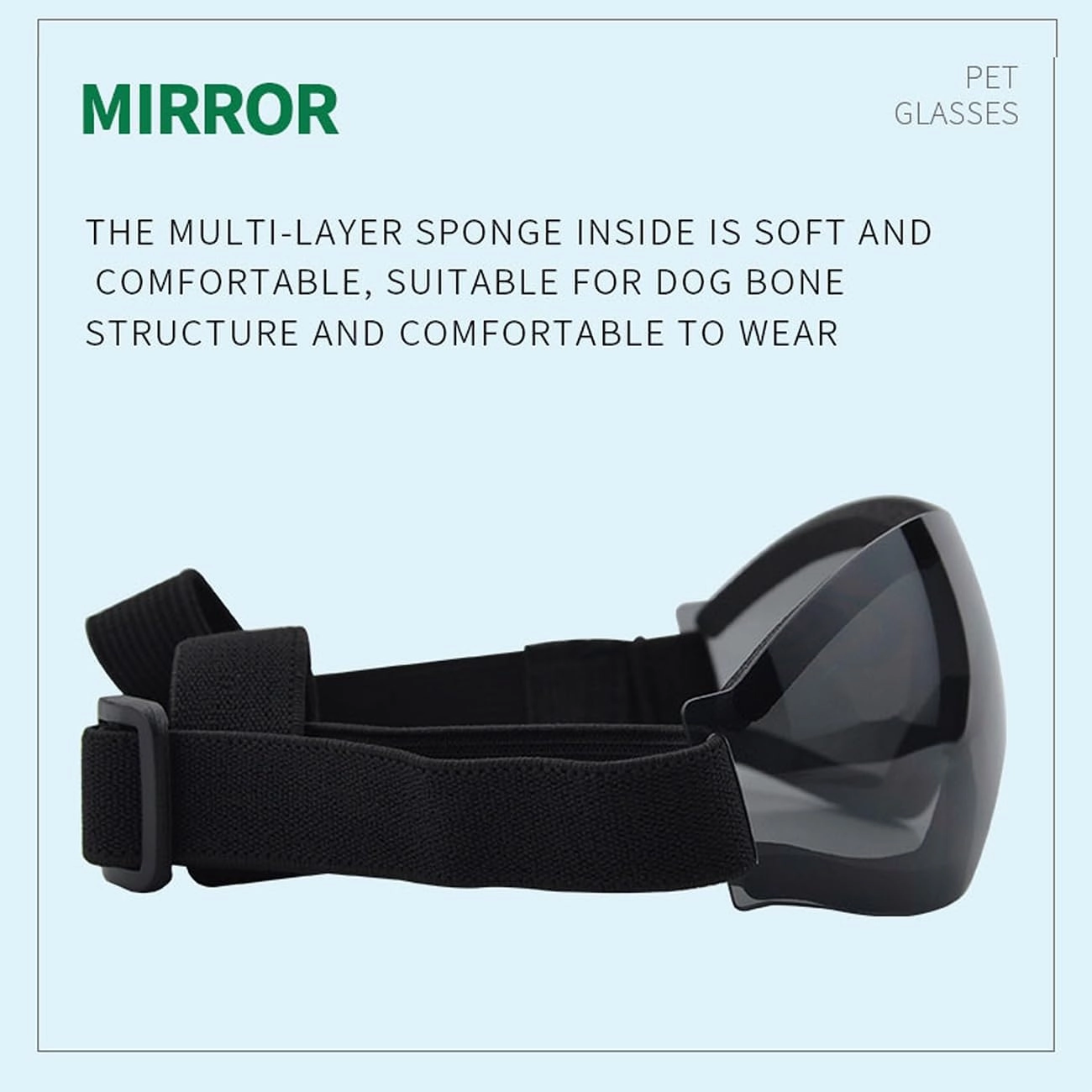 Small Dog Sunglasses with Adjustable Strap, UV Protection, Winproof, Snowproof, Suitable for Small Dogs, Puppy Sunglasses, Eyes Protection