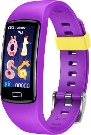 Smart Fitness Tracker Watch for Kids - Boys Girls Waterproof Smartwatch with Pedometer Heart Rate Sleep Tracking Alarm Clock Activity Tracker Calorie Step Counter Watch for Girls Boys Teens