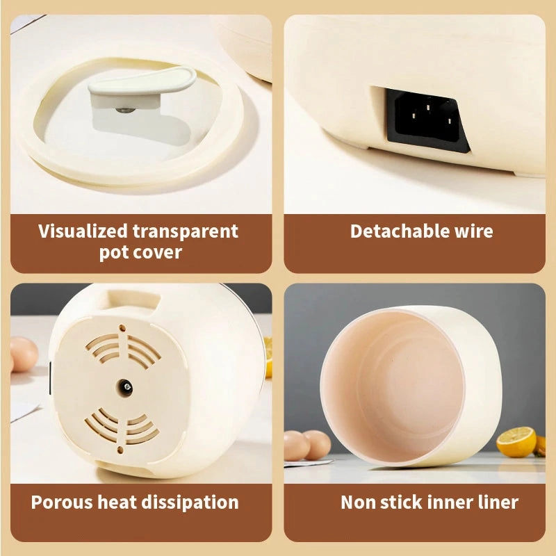 Smart 1.8L Portable Rice Cooker, Compact & Multifunctional for Dorms and Small Kitchens