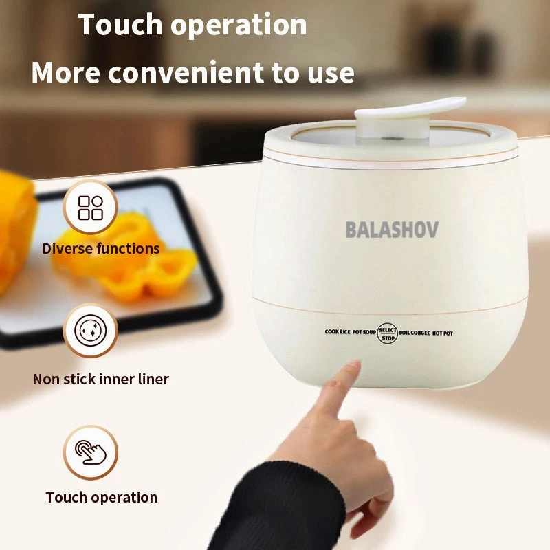 Smart 1.8L Portable Rice Cooker, Compact & Multifunctional for Dorms and Small Kitchens