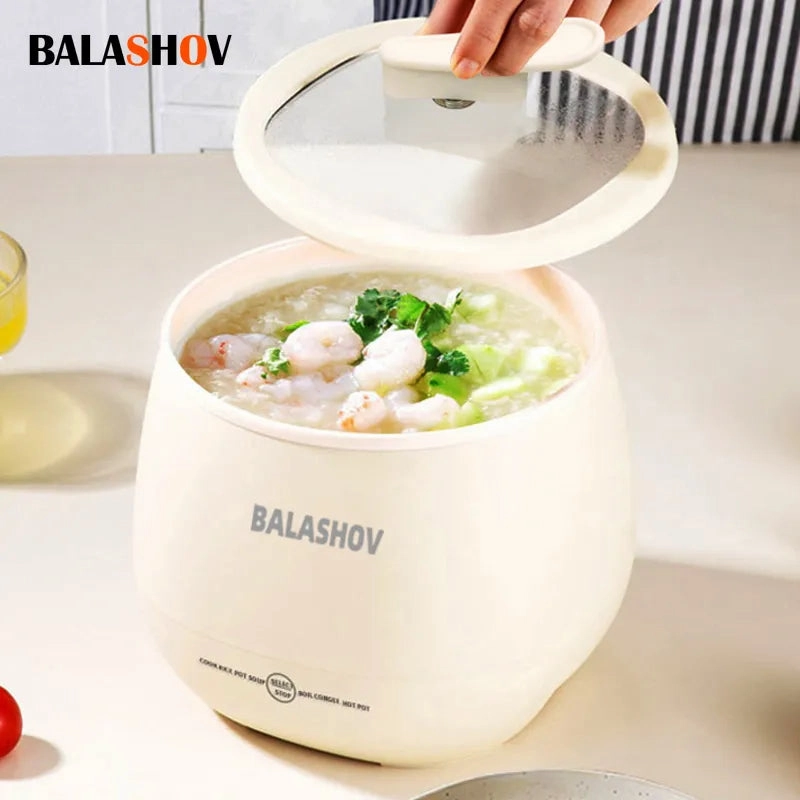 Smart 1.8L Portable Rice Cooker, Compact & Multifunctional for Dorms and Small Kitchens