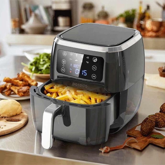 Smart Air Fryer with APP Control 6L 1800W Black