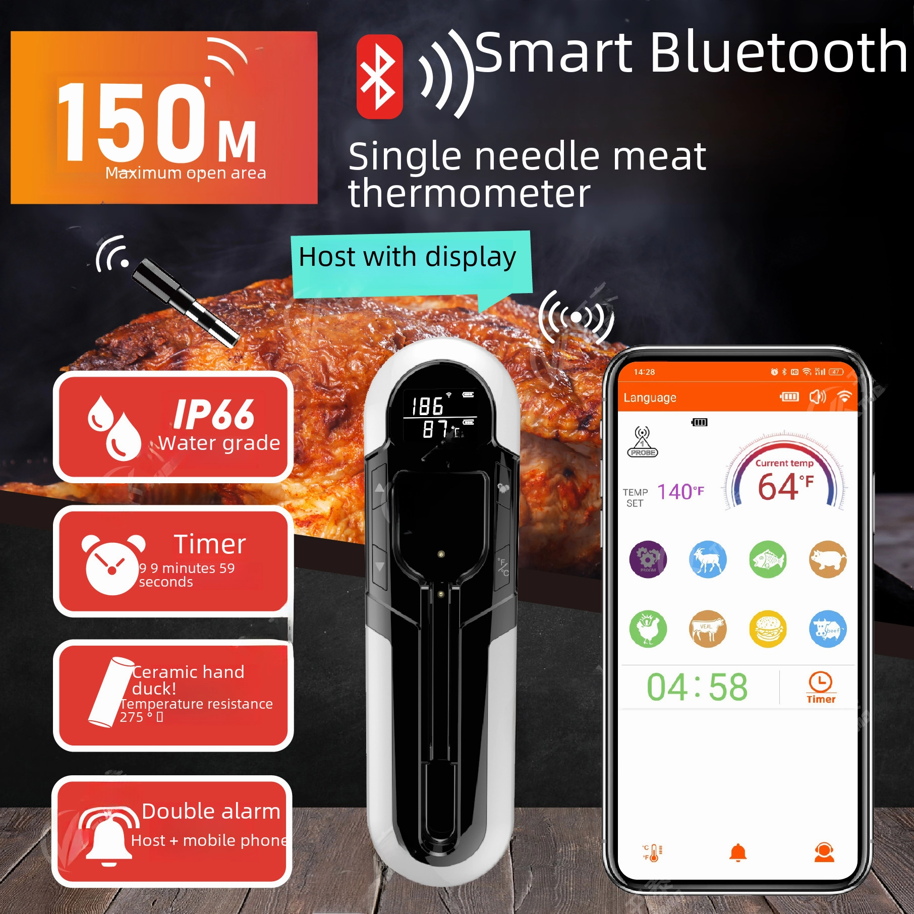 Smart Wireless BBQ Thermometer