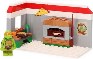 Snap & Switch Teenage Mutant Ninja Turtles Pizza Parlor with Mikey Playset - Buildable Toy Set for Creative Play and Fun - Ages: 6 