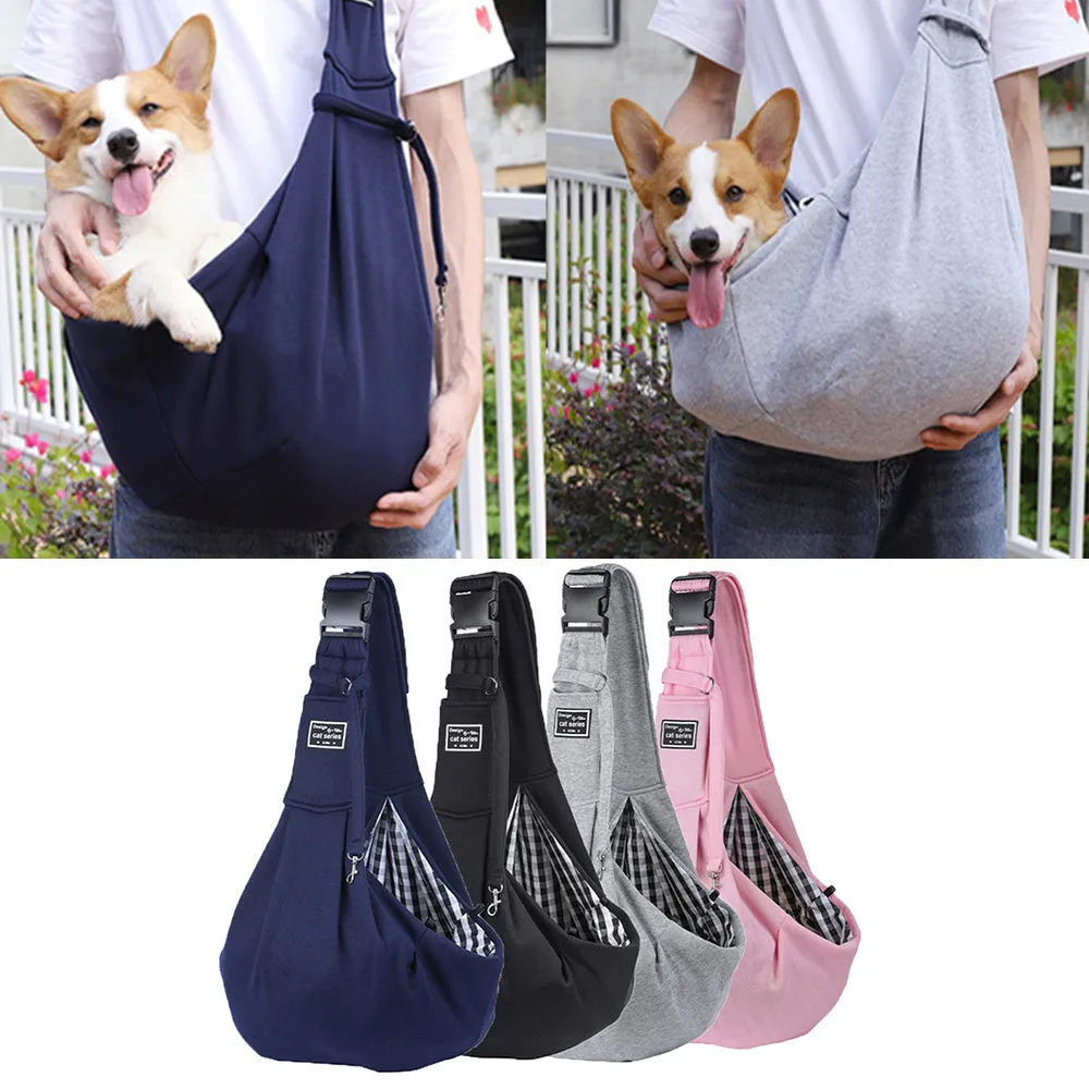 Soft Pet Sling Carrier for Small Dogs and Cats Travel Bag