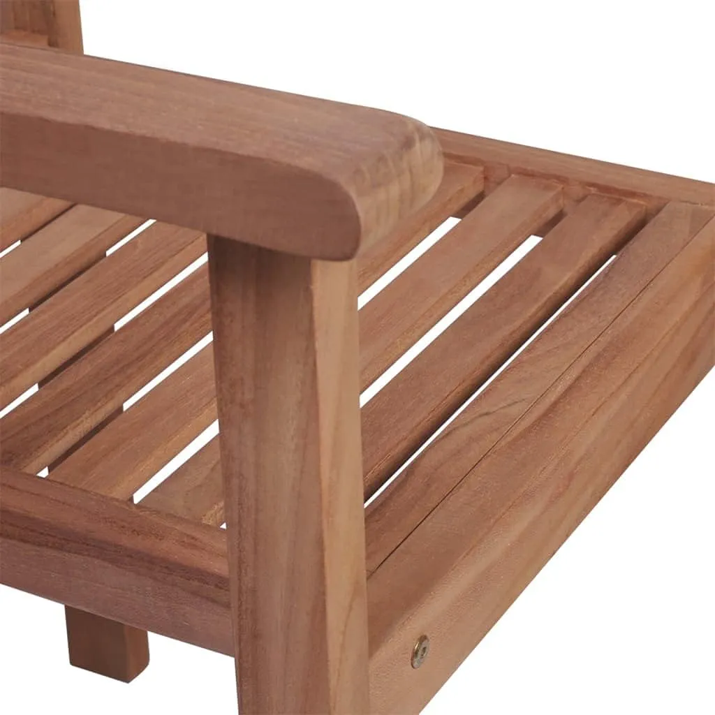 Solid Teak Wood Outdoor Stackable Patio Chairs with Beige Cushions – Set of 2, Durable Modern Design for Home, Office, Bar, or Café Use