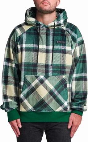 Spark Paws Human Hoodie - Premium Quality, Buttery Soft, Superior Comfort and Fit, Calming Fleece Interior, Suitable for All Styles – Green Plaid, M