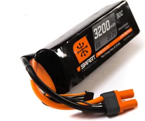 Spektrum 22.2V 3200mAh 6S 30C Smart LiPo Battery: IC5, SPMX32006S30