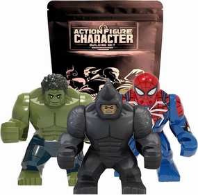 SPlDEY HuIk Rhino Large Action Figure Toy Set - 3pcs | Compatible with Major Building Block Brands | Great Gift for Kids Toddler Preschool | 3 Inches Tall