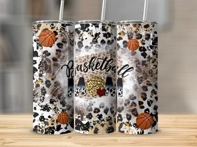 Sports-Basketball Mom with Leopard Print