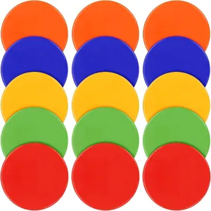 Spot Markers 9 Inch 10 Inch Non Slip Rubber Agility Markers Flat Field Cones Floor Dots for Soccer Basketball Sports Speed Agility Training and Drills