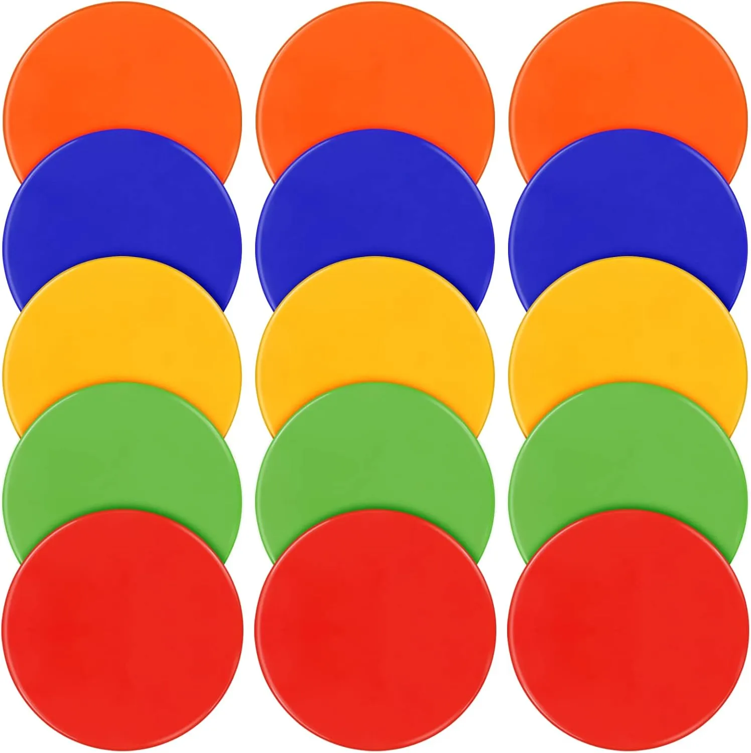 Spot Markers 9 Inch 10 Inch Non Slip Rubber Agility Markers Flat Field Cones Floor Dots for Soccer Basketball Sports Speed Agility Training and Drills