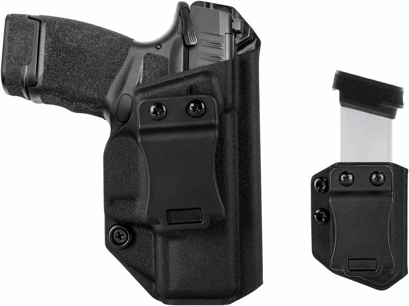 Springfield Hellcat IWB Holster Right Hand Fits Springfield Armory Hellcat Pistol Holster & Universal 9mm/.40 Double Stack Mag Carrier IWB/OWB Magazine Holsters Concealed Carry
