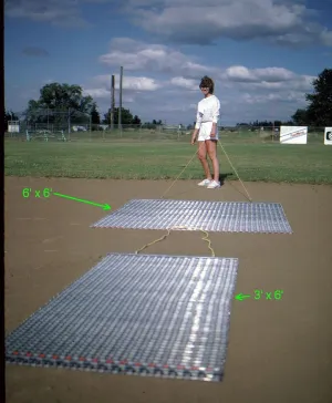 Stackhouse Baseball Infield Drag Mat - 6' x 6'