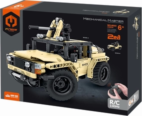 STEM Car Toy Building Toy Gift for Age 6 , Remote Control 2in1 Armed Off-Roader Building Block Take Apart Toy, 370 Pcs DIY Building Kit, Learning Engineering Construction R/C Toys