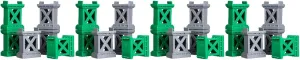 STOBAZA 24 Pcs Train Track Toys Bridge Support Train Track Bridge Supports Train Bridge Riser Train Track Support Risers Train Accessories Track Accessories for Wooden Train Plastic