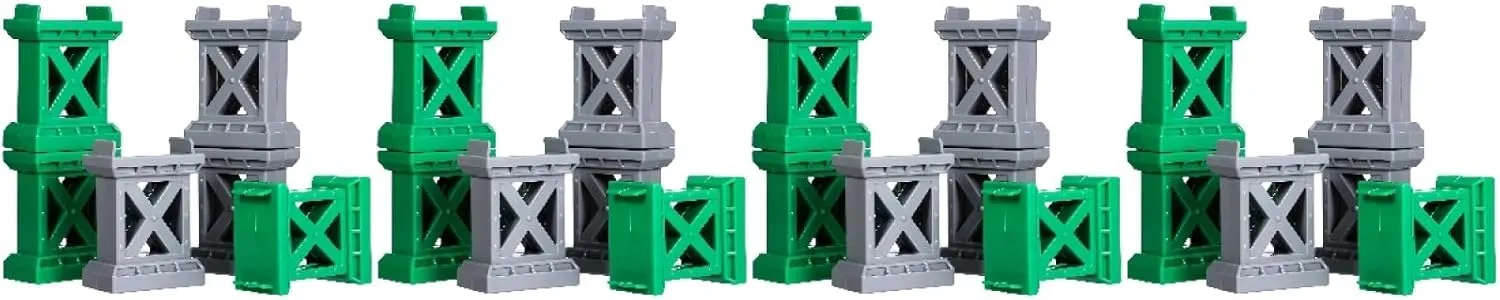 STOBAZA 24 Pcs Train Track Toys Bridge Support Train Track Bridge Supports Train Bridge Riser Train Track Support Risers Train Accessories Track Accessories for Wooden Train Plastic