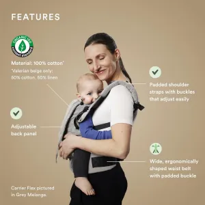 Stokke Limas Carrier Flex, Glacier Green (OCS) - Full-Buckle Baby Carrier - Three Carrying Options - Safe for Babies from 1 Month/8.8 lbs to 44.1 lbs