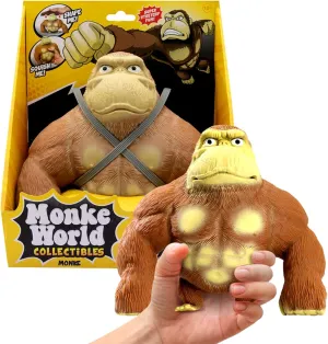 Stretchy Monkey Toy Original Trending Squishies Fidget Toy Stuffed Monkey, Squishy Toys for Kids and Adults Animal Plushies (Original Monke)