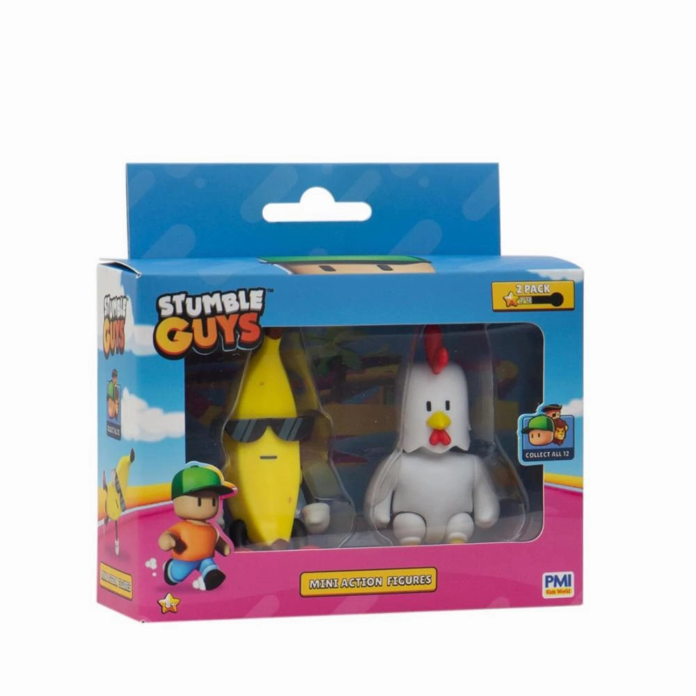 Stumble Guys Mini Action Fig 3"2-PK Asst.
