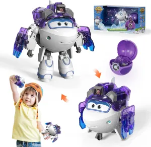 Super Wings Toys Action Figure 5" Transformer Astra Robot Airplane Toy Equipment Upgraded for Kids 3  Birthday Gifts for Kids