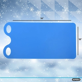 Superio Snow Slider Mat, Flexible Snow Sled Flying Carpet, Roll up Sleds for Kids 36" Lightweight Plastic Snowboard Sled