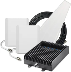 SureCall Fusion5s All-Carrier Voice and Data Cellular Signal Booster - 2 Panel Antennas