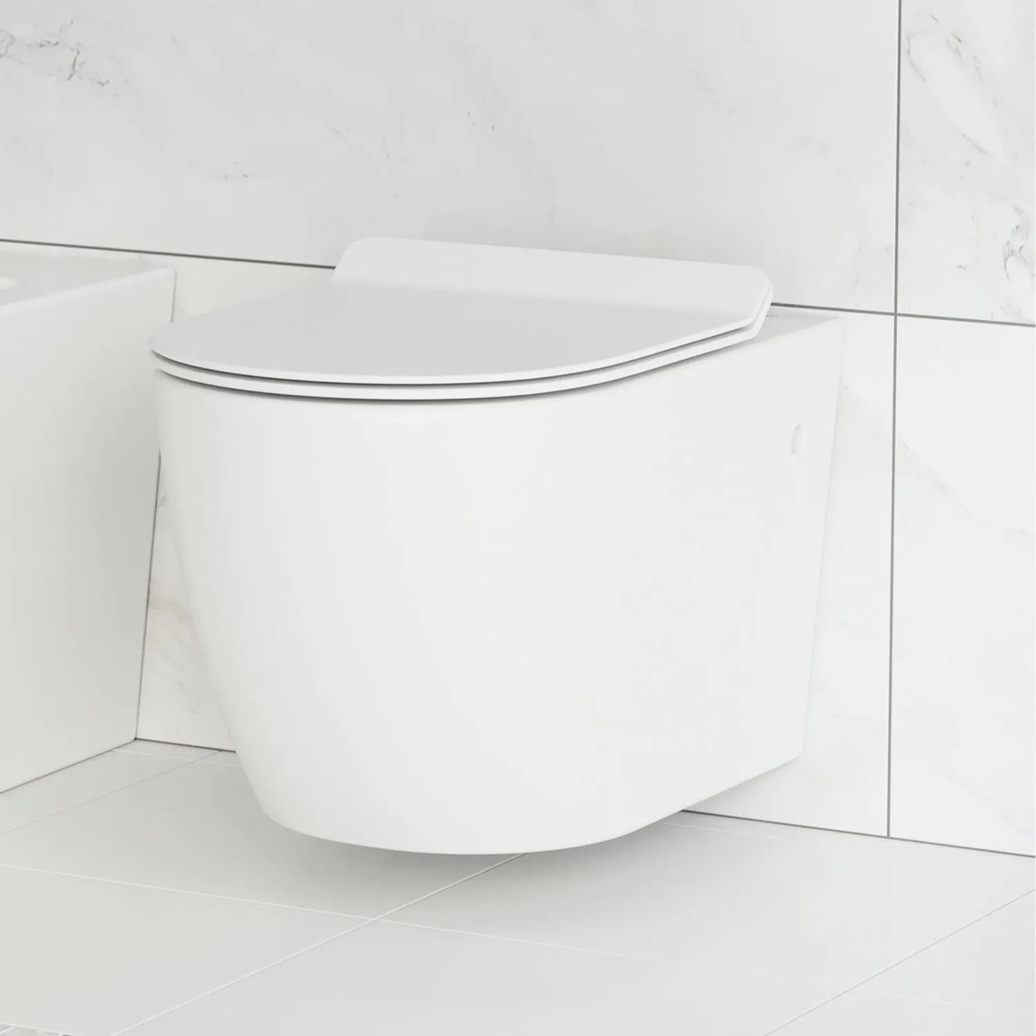 Swiss Madison Well Made Forever SM-WT449 St. Tropez Wall Hung Toilet, Glossy White