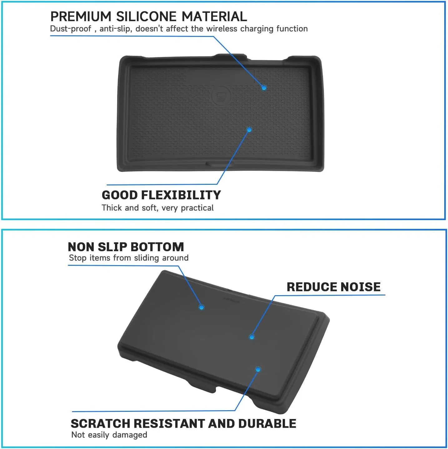 SXCY for 2024 2025 Buick Envision Center Console Inserts Liner 2024 2025 Envision Anti-dust Mats for 2024 Buick Envision Wireless Charging Mats Inserts Liner Waterproof Mats 2025 Envision Accessories