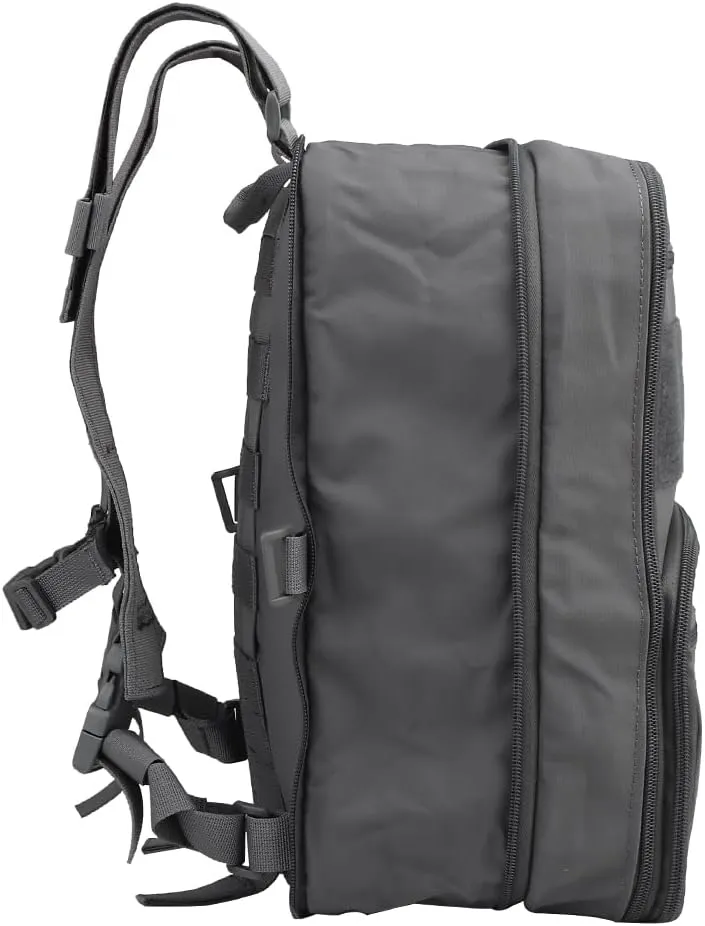 Tactical MOLLE Flatpack D3 Backpack Expansible Hydration Carrier Softback for Chest Rig Airsoft Vest