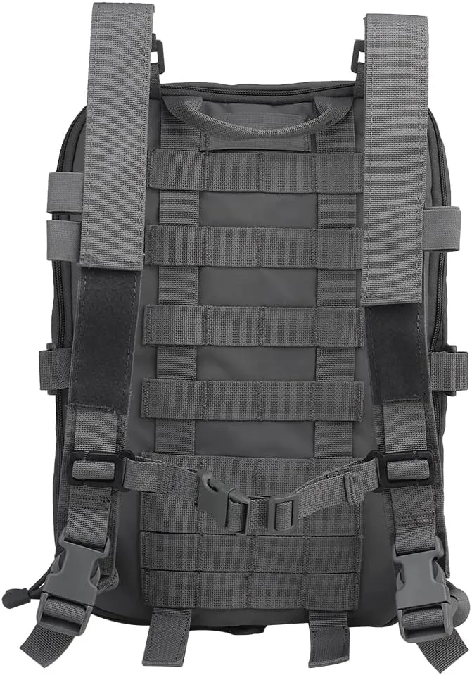 Tactical MOLLE Flatpack D3 Backpack Expansible Hydration Carrier Softback for Chest Rig Airsoft Vest