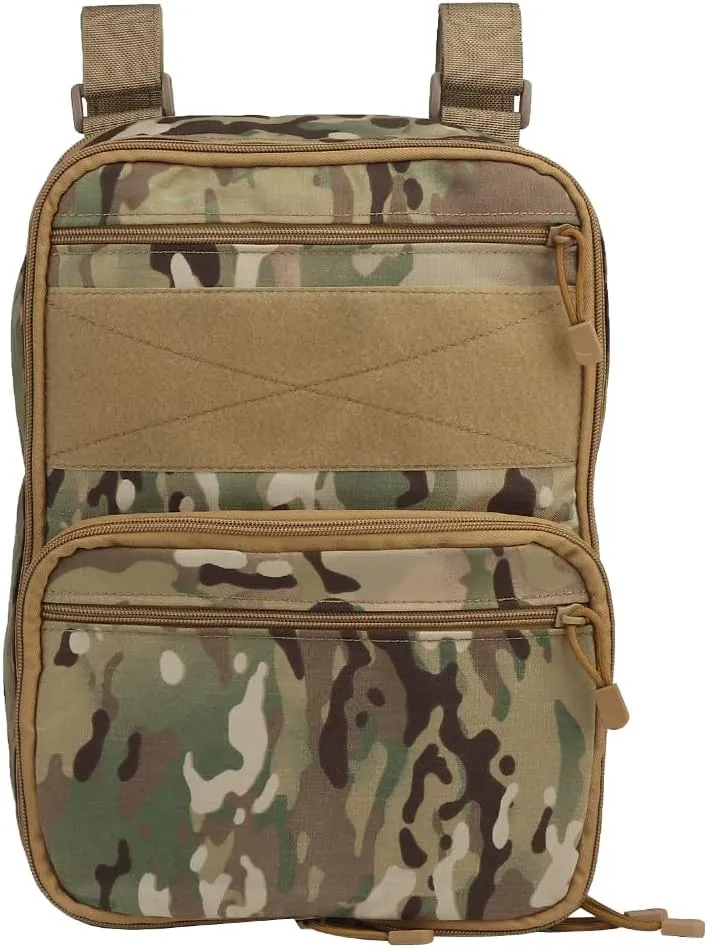 Tactical MOLLE Flatpack D3 Backpack Expansible Hydration Carrier Softback for Chest Rig Airsoft Vest