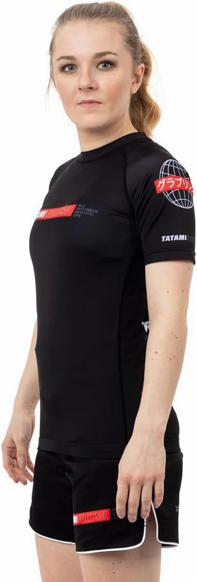 Tatami Fightwear Women's Global Short Sleeve Rashguard - Black