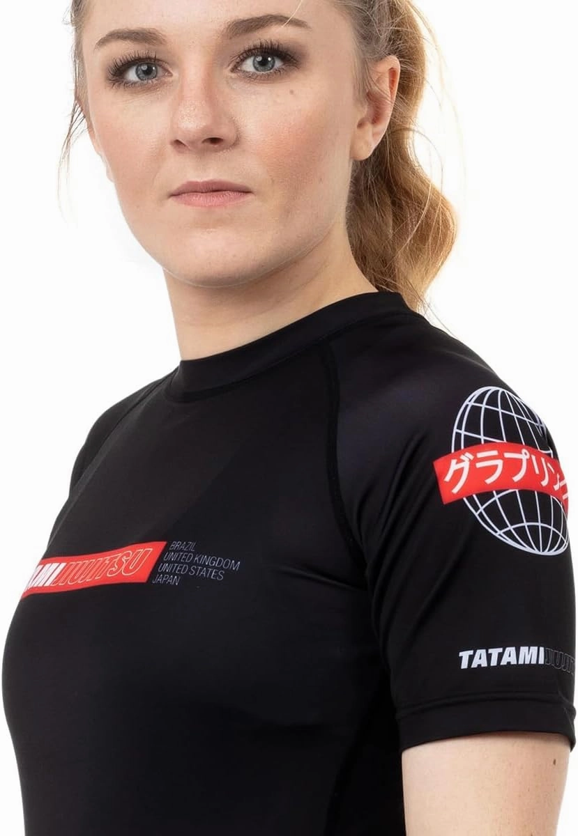 Tatami Fightwear Women's Global Short Sleeve Rashguard - Black