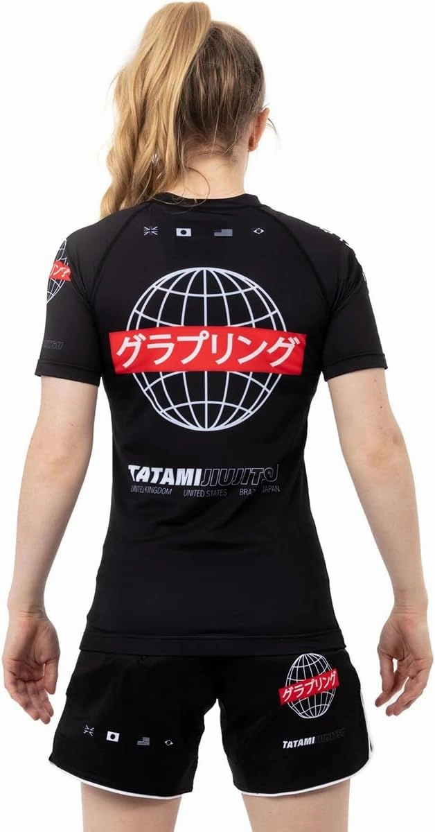Tatami Fightwear Women's Global Short Sleeve Rashguard - Black