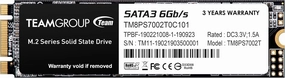 TEAMGROUP MS30 2TB with SLC Cache 3D NAND TLC M.2 2280 SATA III 6Gb/s Internal Solid State Drive SSD (Read/Write Speed up to 550/500 MB/s) Compatible with Laptop & PC Desktop TM8PS7002T0C101
