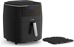 Tefal FW2018 Easy Fry Grill & Steam Hot Air Fryer, 3-in-1 (Hot Air Fryer, Grill & Steamer) with 7 Automatic Programmes, Capacity: 6.5 L, Timer, Black