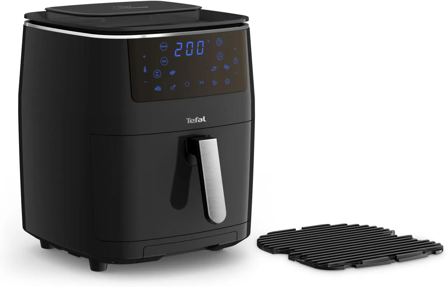 Tefal FW2018 Easy Fry Grill & Steam Hot Air Fryer, 3-in-1 (Hot Air Fryer, Grill & Steamer) with 7 Automatic Programmes, Capacity: 6.5 L, Timer, Black