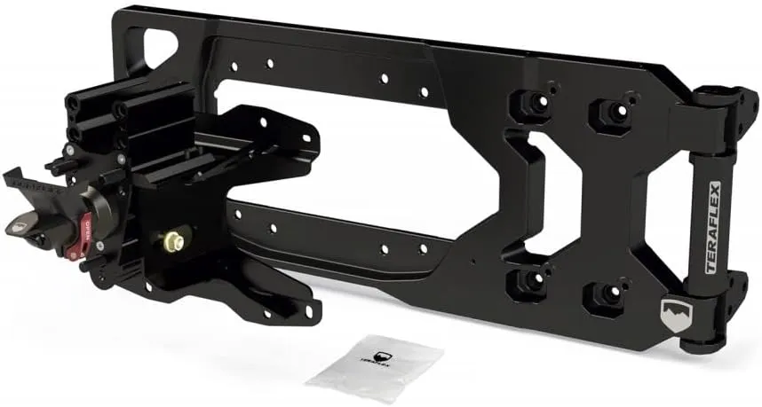 TeraFlex JL HD Aluminum Tire Carrier W/Alpha Spare Tire Mounting Kit