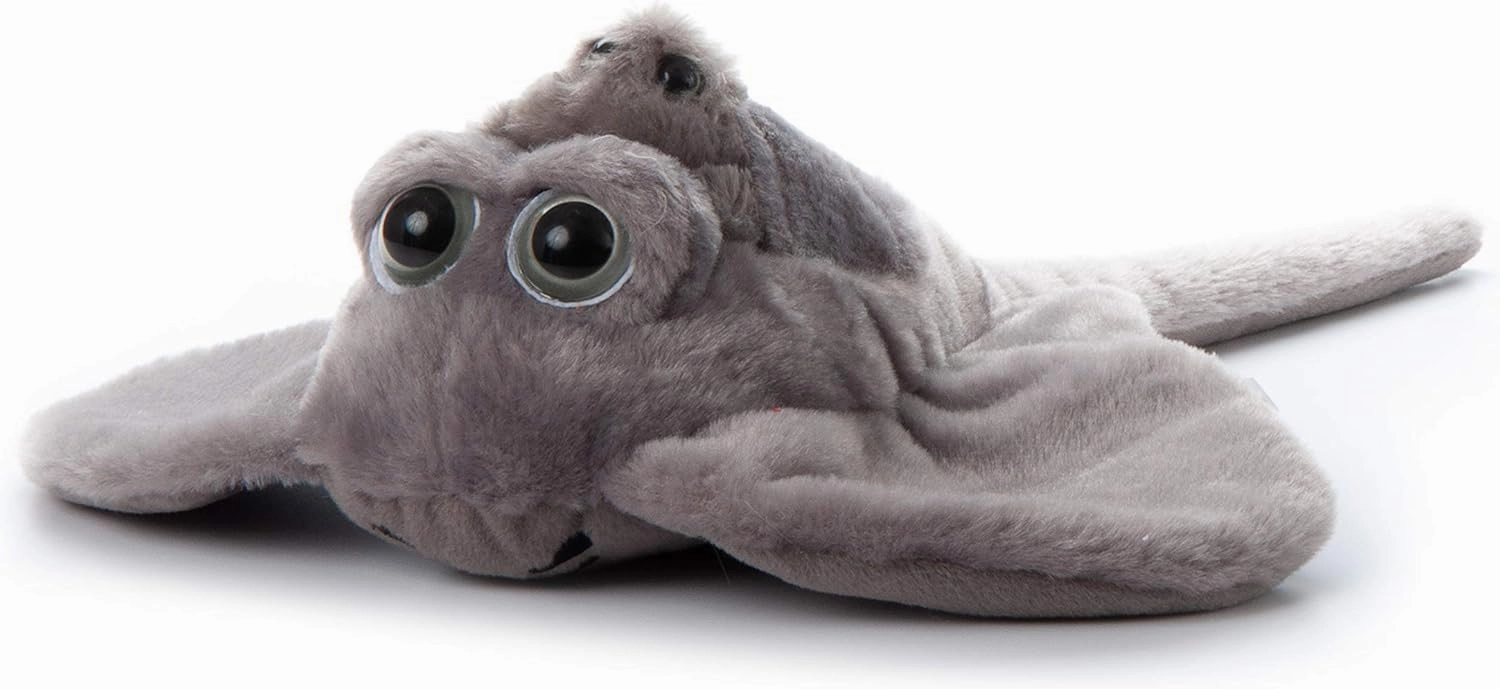 The Petting Zoo Mom and Baby Stingray Stuffed Animal, Gifts for Kids, Pocketz Ocean Animals, Stingray Plush Toy 14 inches