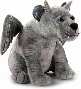 The Petting Zoo Mystical Gargoyle Stuffed Animal Plushie, Gifts for Kids, Mystical Animals, Gray Gargoyle Plush Toy 18 Inches