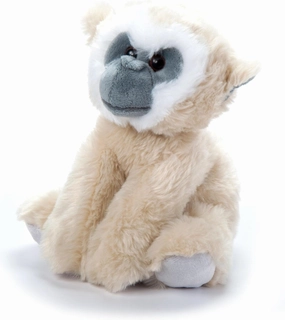 The Petting Zoo White-Handed Gibbon Stuffed Animal Plushie, Gifts for Kids, Wild Onez Rainforest Animals, Gibbon Plush Toy, 9 inches
