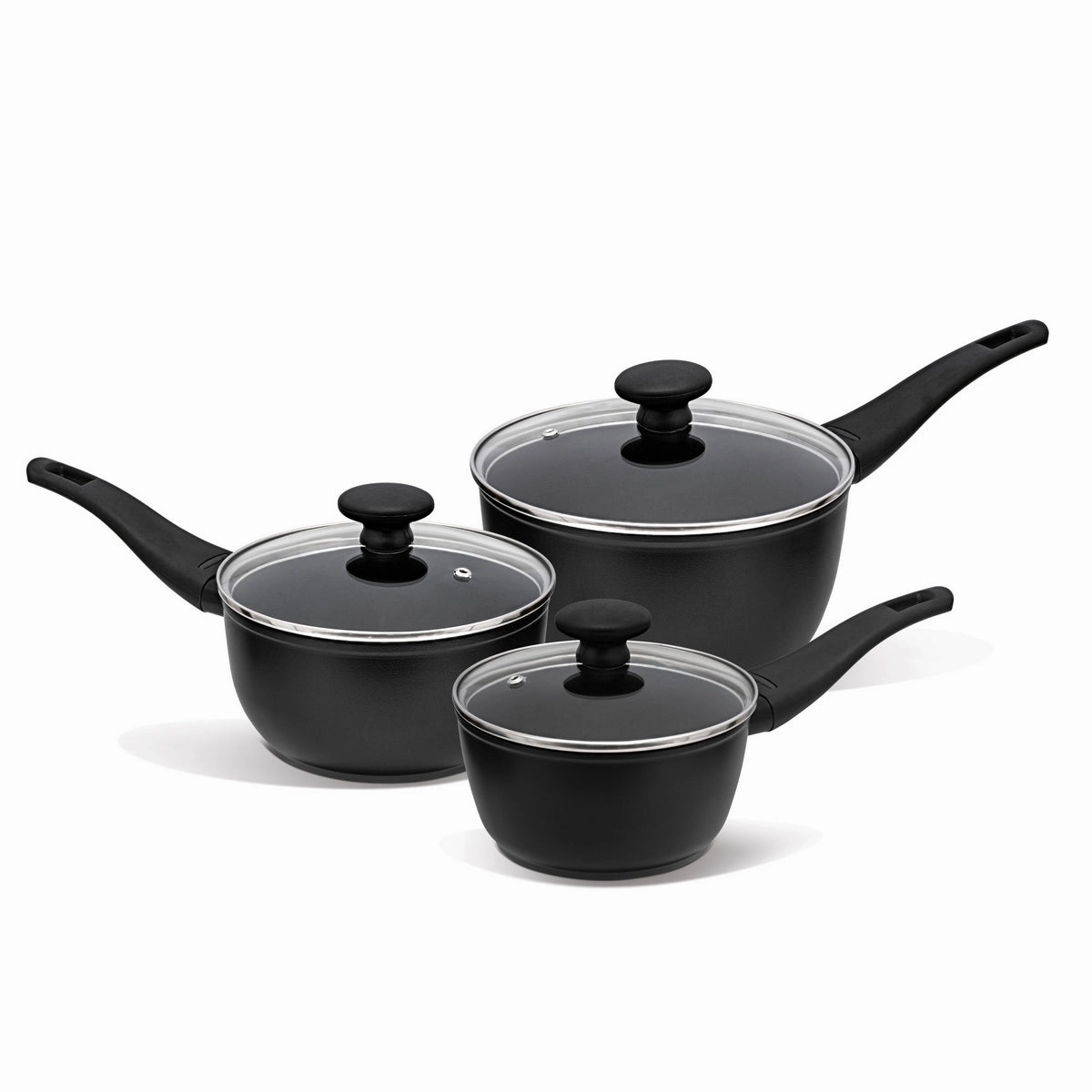 Thermo Smart Heat Indicator Non-Stick Saucepan & Lid Set - 3 Piece